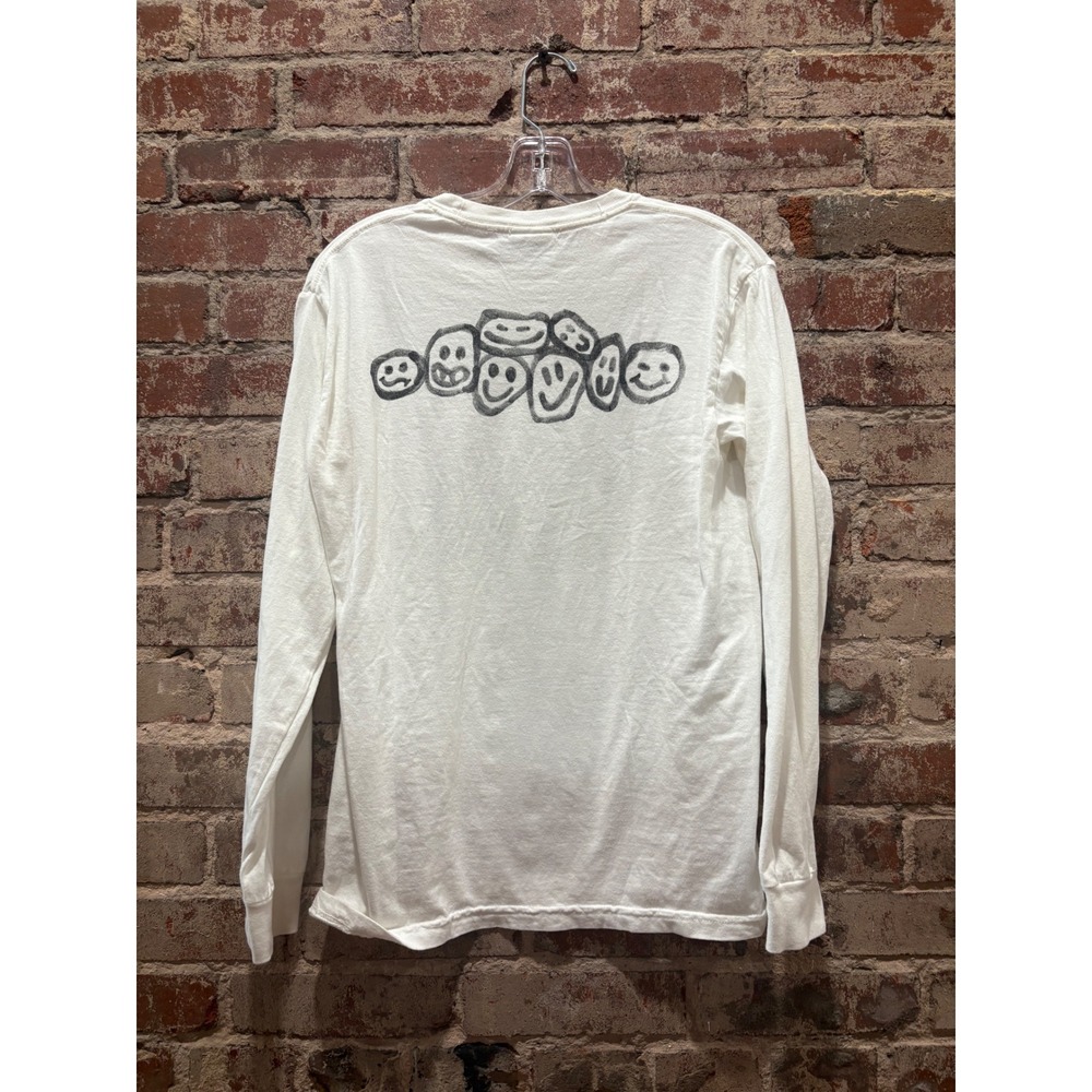 GQ Larry David Graphic Long Sleeve T-Shirt White Small - Picture 4 of 5